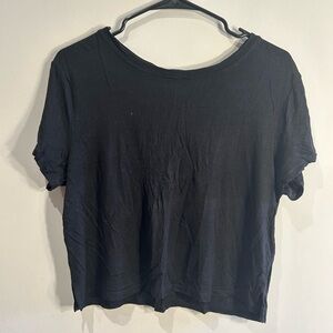American Eagle Black Crop Top, Size L - fits like M